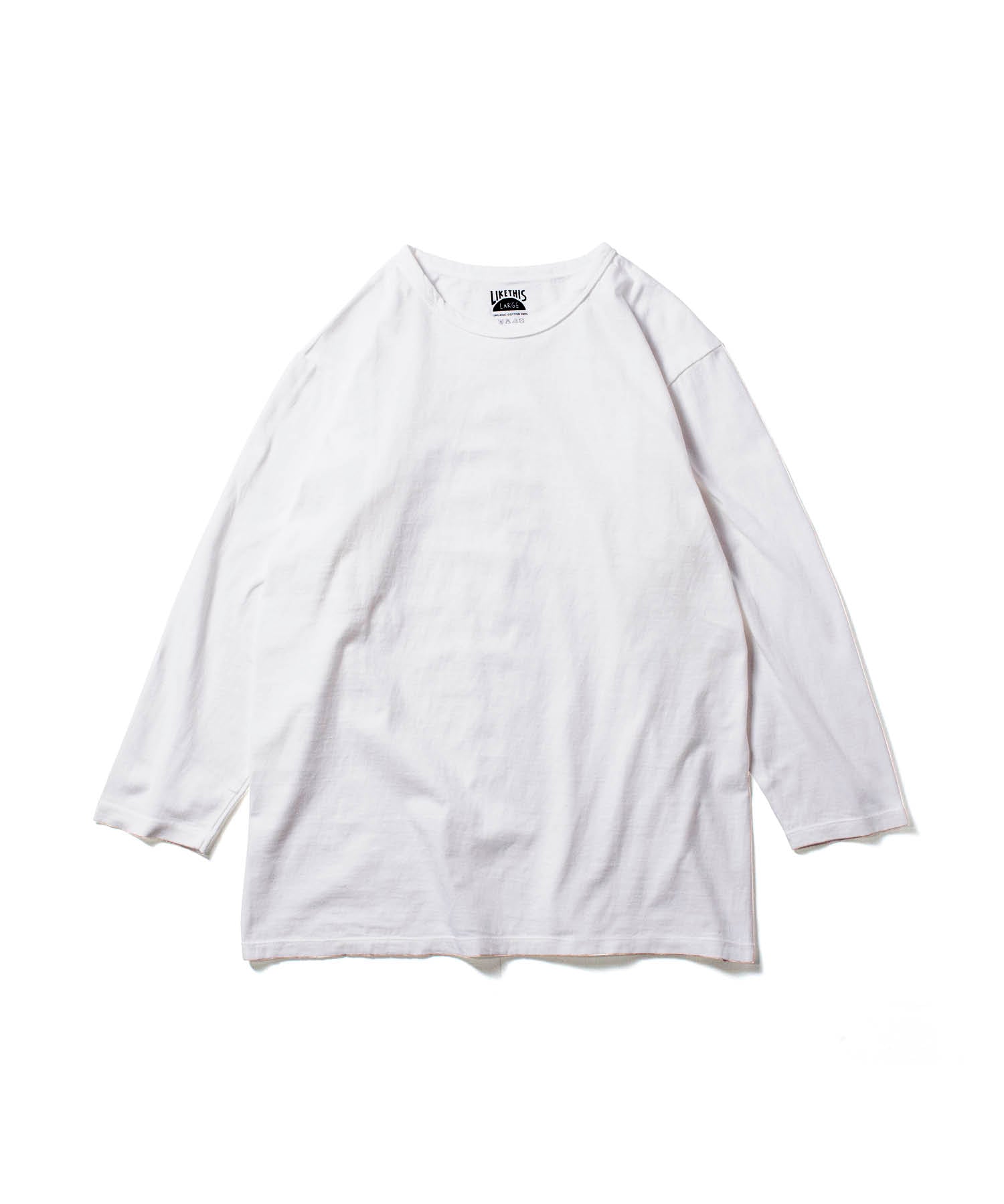 Recycle Organic Cotton 4/5 Sleeve | リサイクルオーガニックコットン 4/5スリーブ | 日本製 | 吊り編み