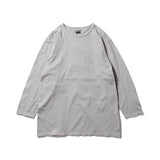 Recycle Organic Cotton Bamboo Charcoal Dye 4/5 Sleeve | リサイクルオーガニックコットン竹炭染め4/5スリーブ | 吊り編み | 草木染め