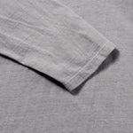 Recycle Organic Cotton Bamboo Charcoal Dye 4/5 Sleeve | リサイクルオーガニックコットン竹炭染め4/5スリーブ | 吊り編み | 草木染め
