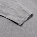 Recycle Organic Cotton Bamboo Charcoal Dye 4/5 Sleeve | リサイクルオーガニックコットン竹炭染め4/5スリーブ | 吊り編み | 草木染め