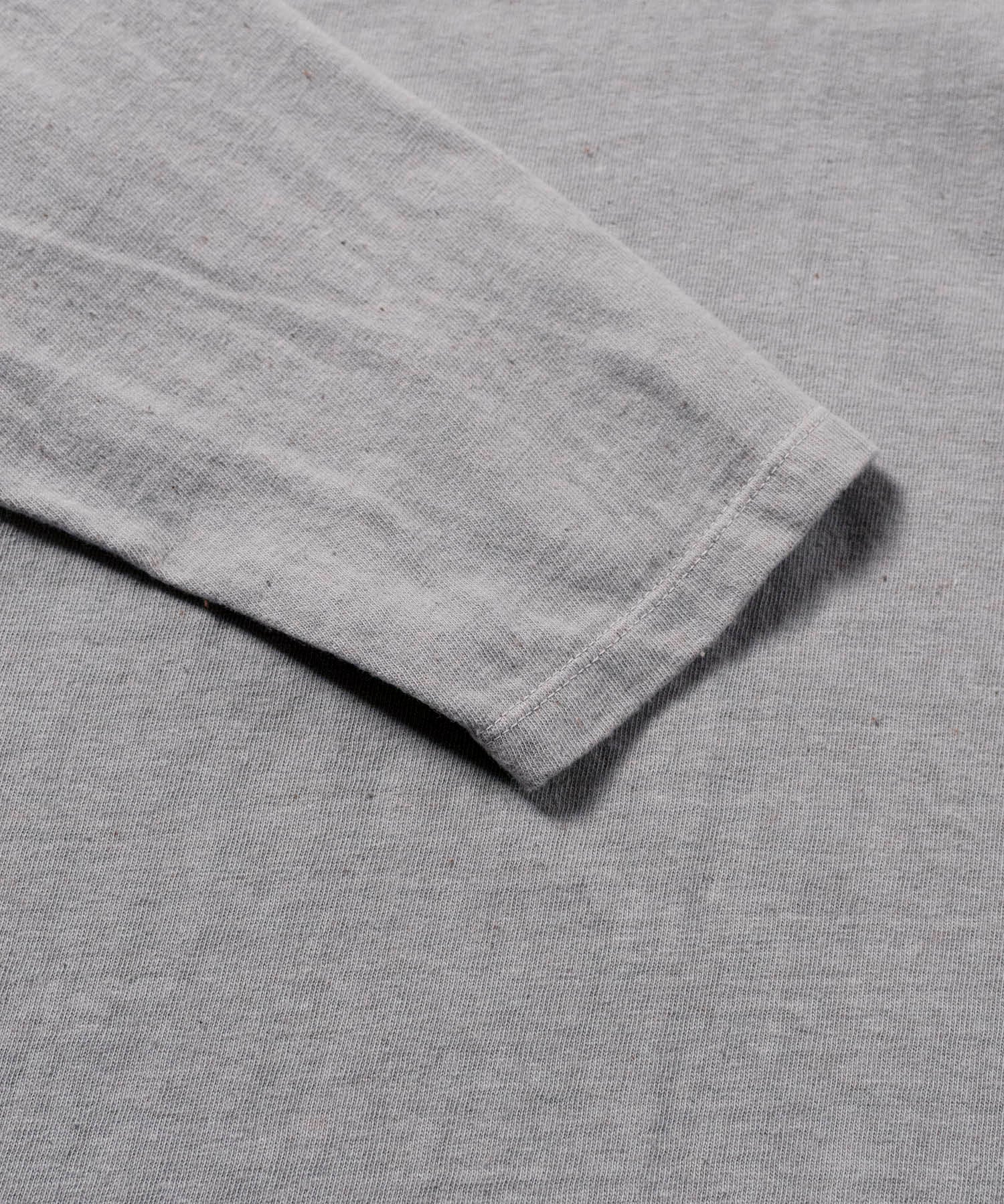Recycle Organic Cotton Bamboo Charcoal Dye 4/5 Sleeve | リサイクルオーガニックコットン竹炭染め4/5スリーブ | 吊り編み | 草木染め