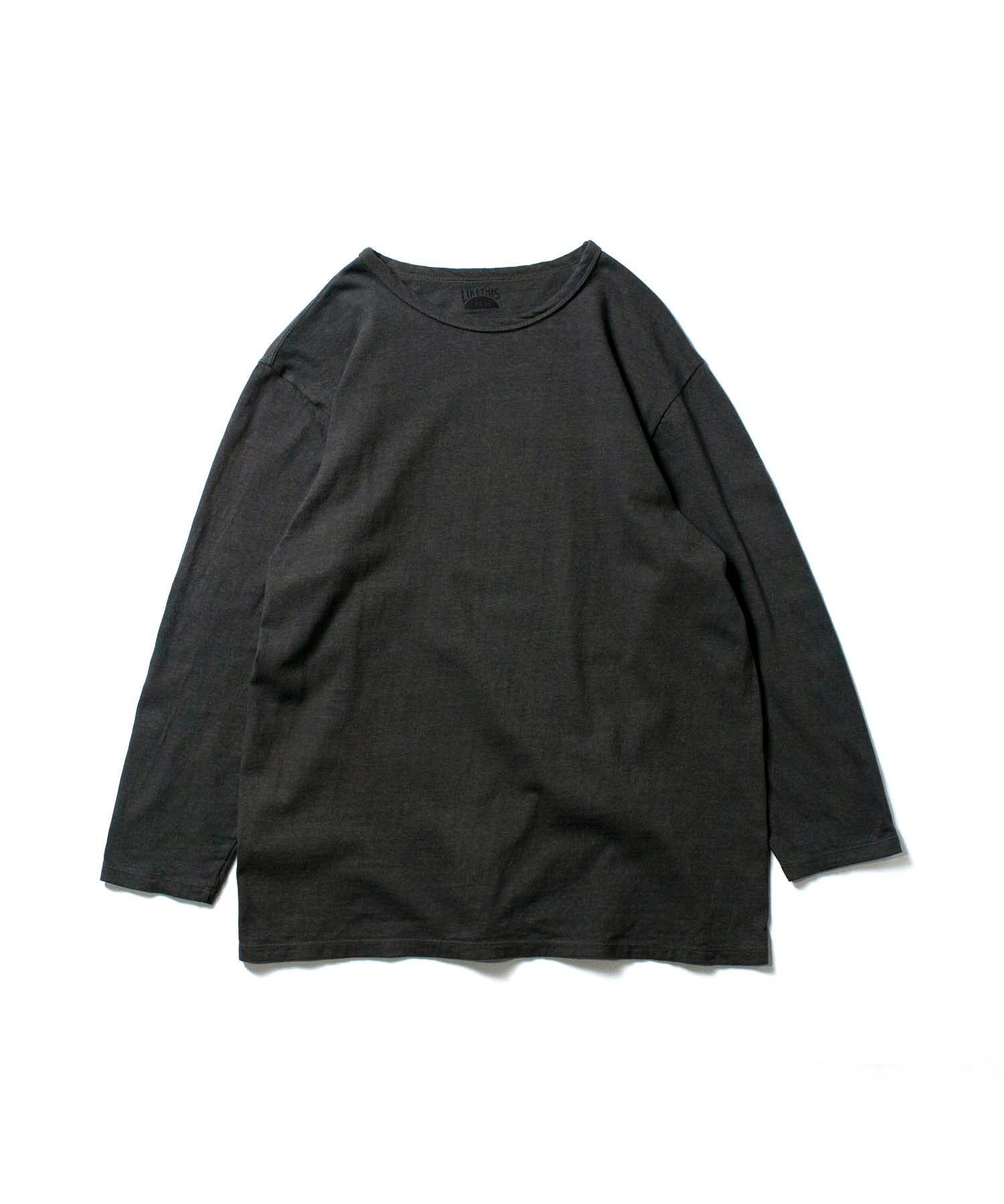 Recycle Organic Cotton Bamboo Charcoal Dye 4/5 Sleeve | リサイクルオーガニックコットン竹炭染め4/5スリーブ | 吊り編み | 草木染め