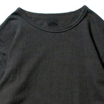 Recycle Organic Cotton Bamboo Charcoal Dye 4/5 Sleeve | リサイクルオーガニックコットン竹炭染め4/5スリーブ | 吊り編み | 草木染め