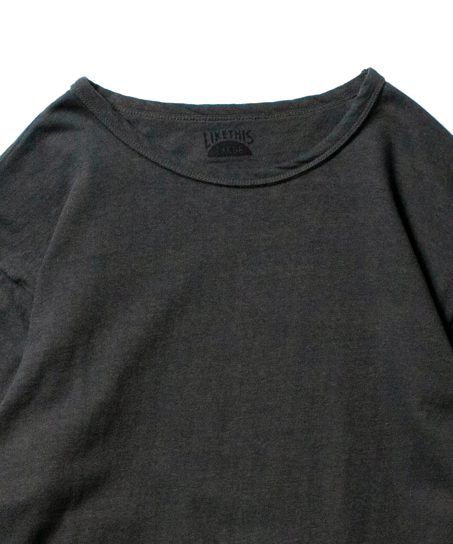 Recycle Organic Cotton Bamboo Charcoal Dye 4/5 Sleeve | LIKE THIS SHOP