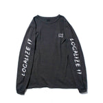 Recycle Organic Cotton Bamboo Charcoal Dye Long Sleeve - Localize It | リサイクルオーガニックコットン 竹炭染めロングスリーブ  | 眞木孝輔 | KOSUKE MAKI
