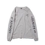 Recycle Organic Cotton Bamboo Charcoal Dye Long Sleeve - Localize It | リサイクルオーガニックコットン 竹炭染めロングスリーブ  | 眞木孝輔 | KOSUKE MAKI