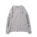 Recycle Organic Cotton Bamboo Charcoal Dye Long Sleeve - Localize It | リサイクルオーガニックコットン 竹炭染めロングスリーブ  | 眞木孝輔 | KOSUKE MAKI