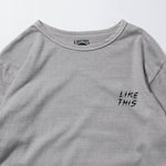 Recycle Organic Cotton Bamboo Charcoal Dye Long Sleeve - Localize It | リサイクルオーガニックコットン 竹炭染めロングスリーブ  | 眞木孝輔 | KOSUKE MAKI