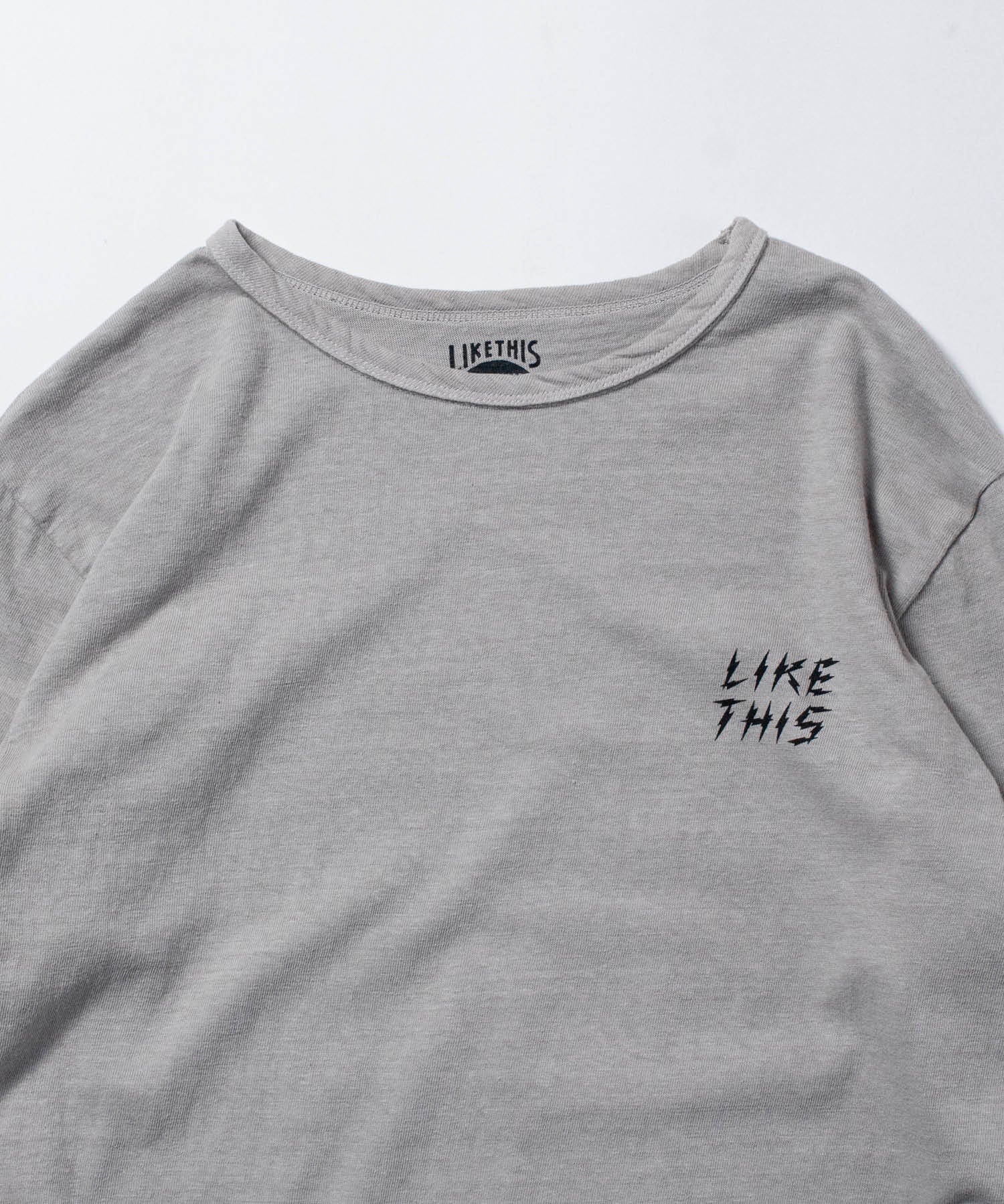 Recycle Organic Cotton Bamboo Charcoal Dye Long Sleeve - Localize It | リサイクルオーガニックコットン 竹炭染めロングスリーブ  | 眞木孝輔 | KOSUKE MAKI