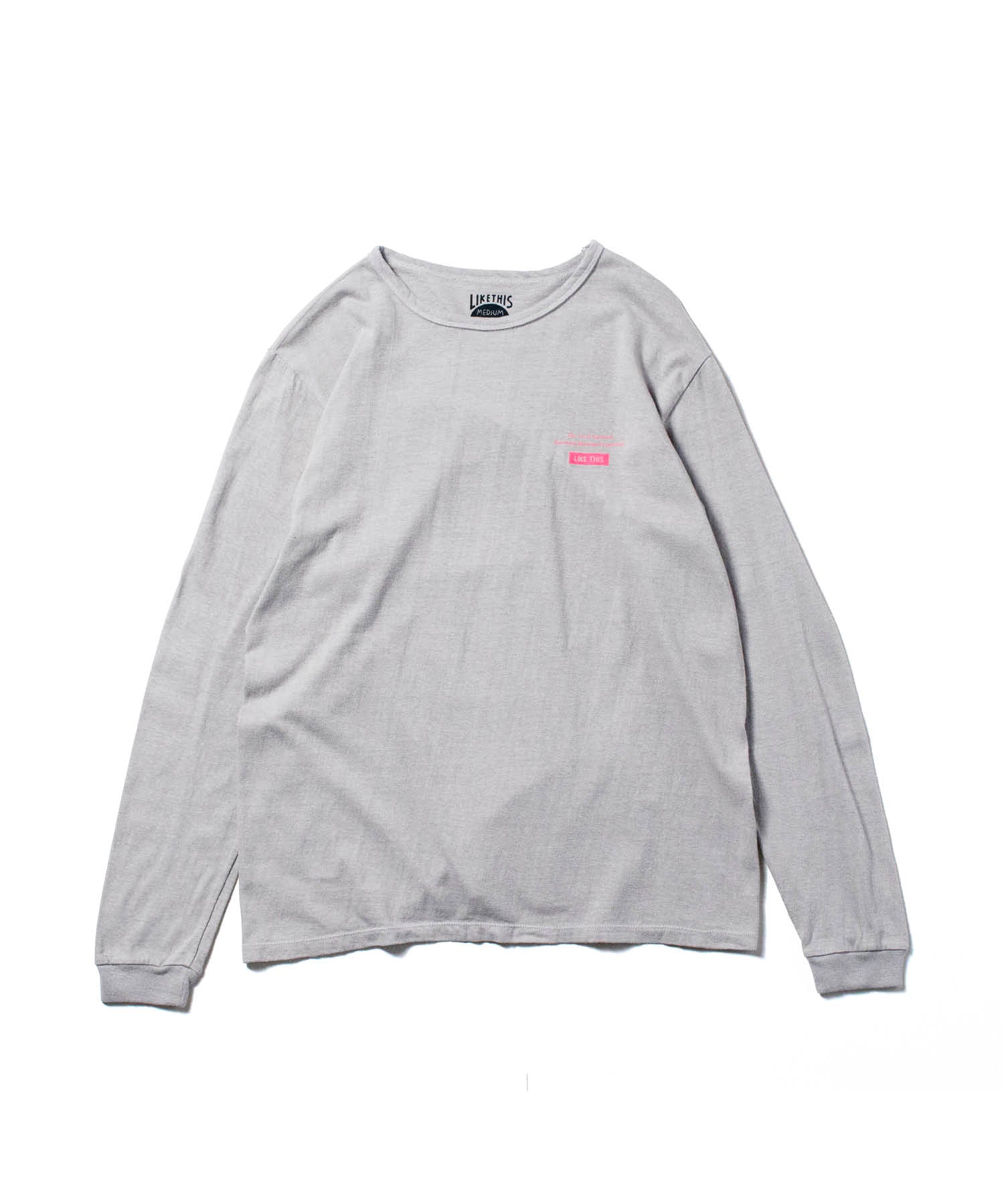 Recycle Organic Cotton Bamboo Charcoal Dye Long Sleeve - Motckun | リサイクルオーガニックコットン 竹炭染めロングスリーブ | 清水将司 | MASASHI SHIMIZU