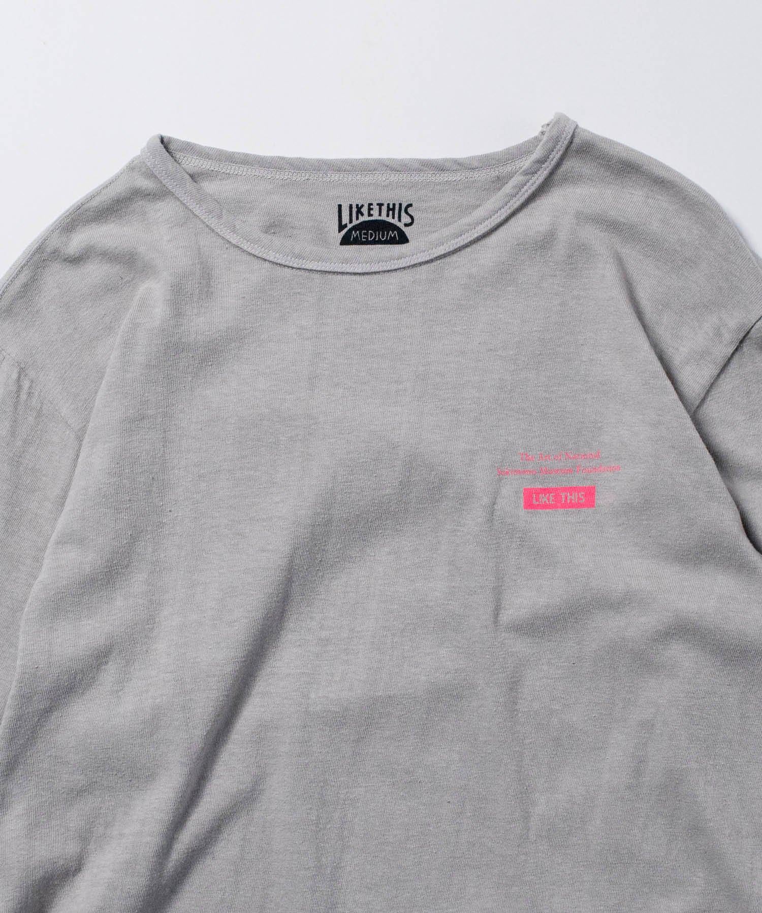 Recycle Organic Cotton Bamboo Charcoal Dye Long Sleeve - Motckun | リサイクルオーガニックコットン 竹炭染めロングスリーブ | 清水将司 | MASASHI SHIMIZU