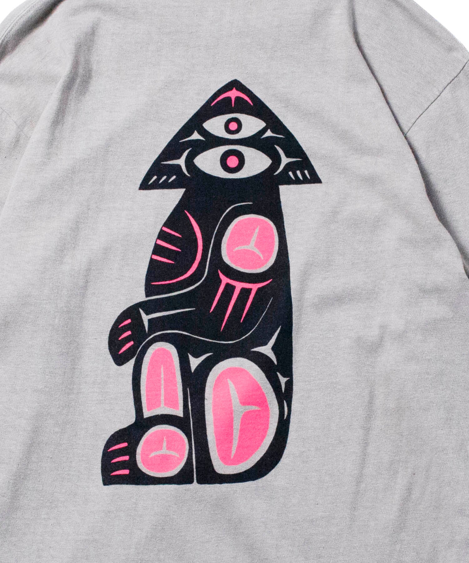 Recycle Organic Cotton Bamboo Charcoal Dye Long Sleeve - Motckun | リサイクルオーガニックコットン 竹炭染めロングスリーブ | 清水将司 | MASASHI SHIMIZU