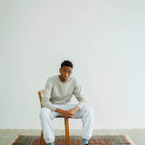 Recycle Organic Cotton Bamboo Charcoal Dye Long Sleeve | リサイクルオーガニックコットン竹炭染めロングスリーブ | 吊り編み | 草木染め