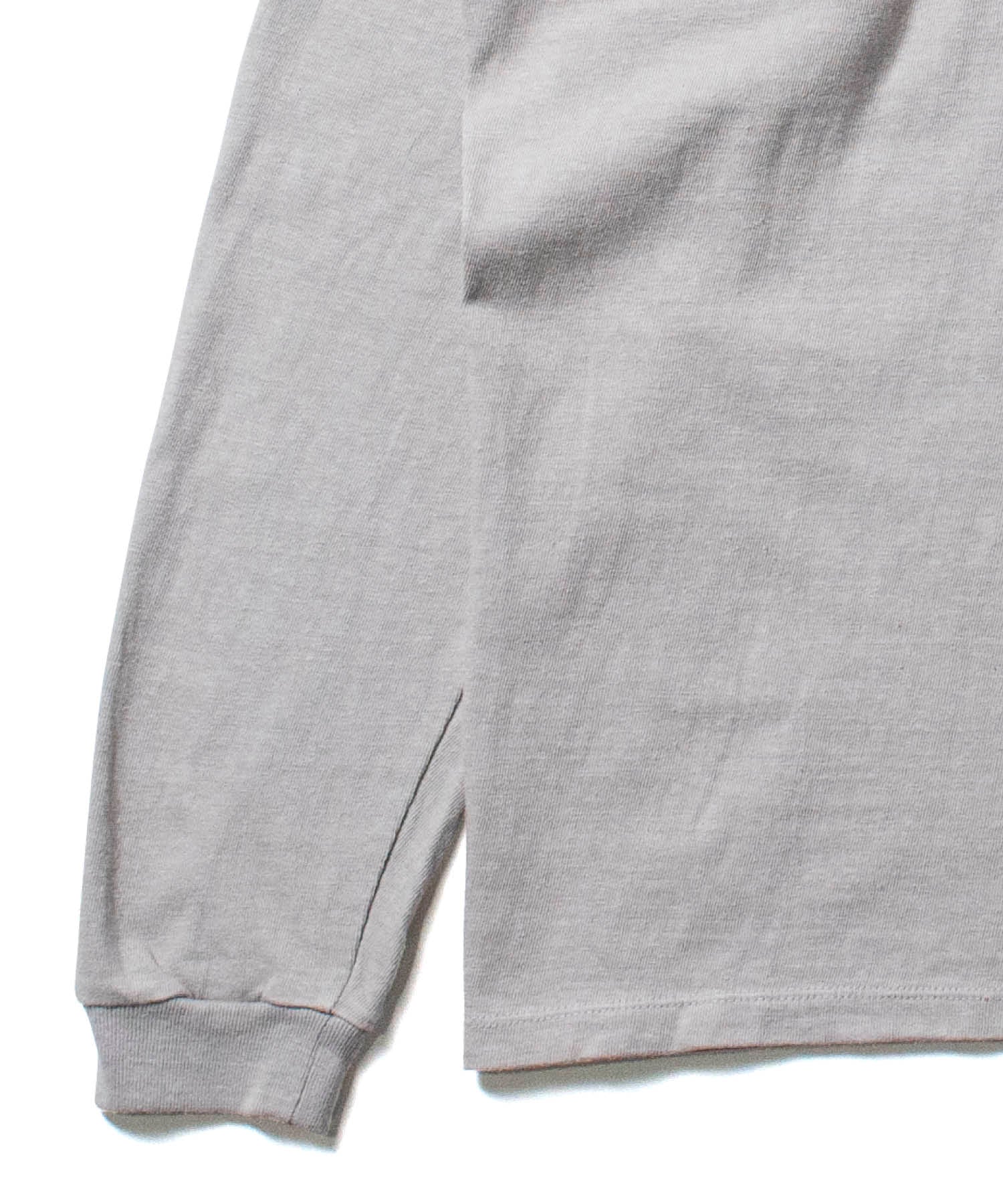 Recycle Organic Cotton Bamboo Charcoal Dye Long Sleeve | リサイクルオーガニックコットン竹炭染めロングスリーブ | 吊り編み | 草木染め