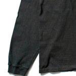 Recycle Organic Cotton Bamboo Charcoal Dye Long Sleeve | リサイクルオーガニックコットン竹炭染めロングスリーブ | 吊り編み | 草木染め