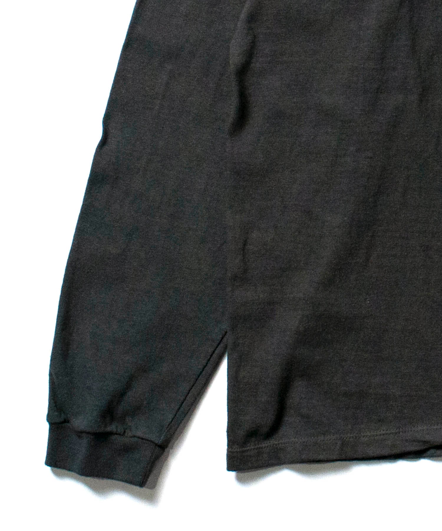 Recycle Organic Cotton Bamboo Charcoal Dye Long Sleeve | リサイクルオーガニックコットン竹炭染めロングスリーブ | 吊り編み | 草木染め