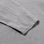 Recycle Organic Cotton Bamboo Charcoal Dye Pocket 4/5 Sleeve - Rowokaru | リサイクルオーガニックコットン竹炭染めポケット4/5スリーブ | 藤榮啓 | TORU FUJIE