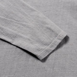 Recycle Organic Cotton Bamboo Charcoal Dye Pocket 4/5 Sleeve - Rowokaru | リサイクルオーガニックコットン竹炭染めポケット4/5スリーブ | 藤榮啓 | TORU FUJIE