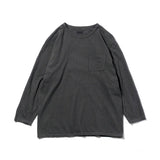 Recycle Organic Cotton Bamboo Charcoal Dye Pocket 4/5 Sleeve - Rowokaru | リサイクルオーガニックコットン竹炭染めポケット4/5スリーブ | 藤榮啓 | TORU FUJIE