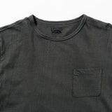 Recycle Organic Cotton Bamboo Charcoal Dye Pocket 4/5 Sleeve - Rowokaru | リサイクルオーガニックコットン竹炭染めポケット4/5スリーブ | 藤榮啓 | TORU FUJIE