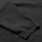 Recycle Organic Cotton Bamboo Charcoal Dye Pocket 4/5 Sleeve - Rowokaru | リサイクルオーガニックコットン竹炭染めポケット4/5スリーブ | 藤榮啓 | TORU FUJIE