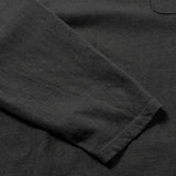 Recycle Organic Cotton Bamboo Charcoal Dye Pocket 4/5 Sleeve - Rowokaru | リサイクルオーガニックコットン竹炭染めポケット4/5スリーブ | 藤榮啓 | TORU FUJIE