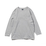 Recycle Organic Cotton Bamboo Charcoal Dye Pocket 4/5 Sleeve - Rowokaru | リサイクルオーガニックコットン竹炭染めポケット4/5スリーブ | 藤榮啓 | TORU FUJIE