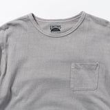 Recycle Organic Cotton Bamboo Charcoal Dye Pocket 4/5 Sleeve - Rowokaru | リサイクルオーガニックコットン竹炭染めポケット4/5スリーブ | 藤榮啓 | TORU FUJIE