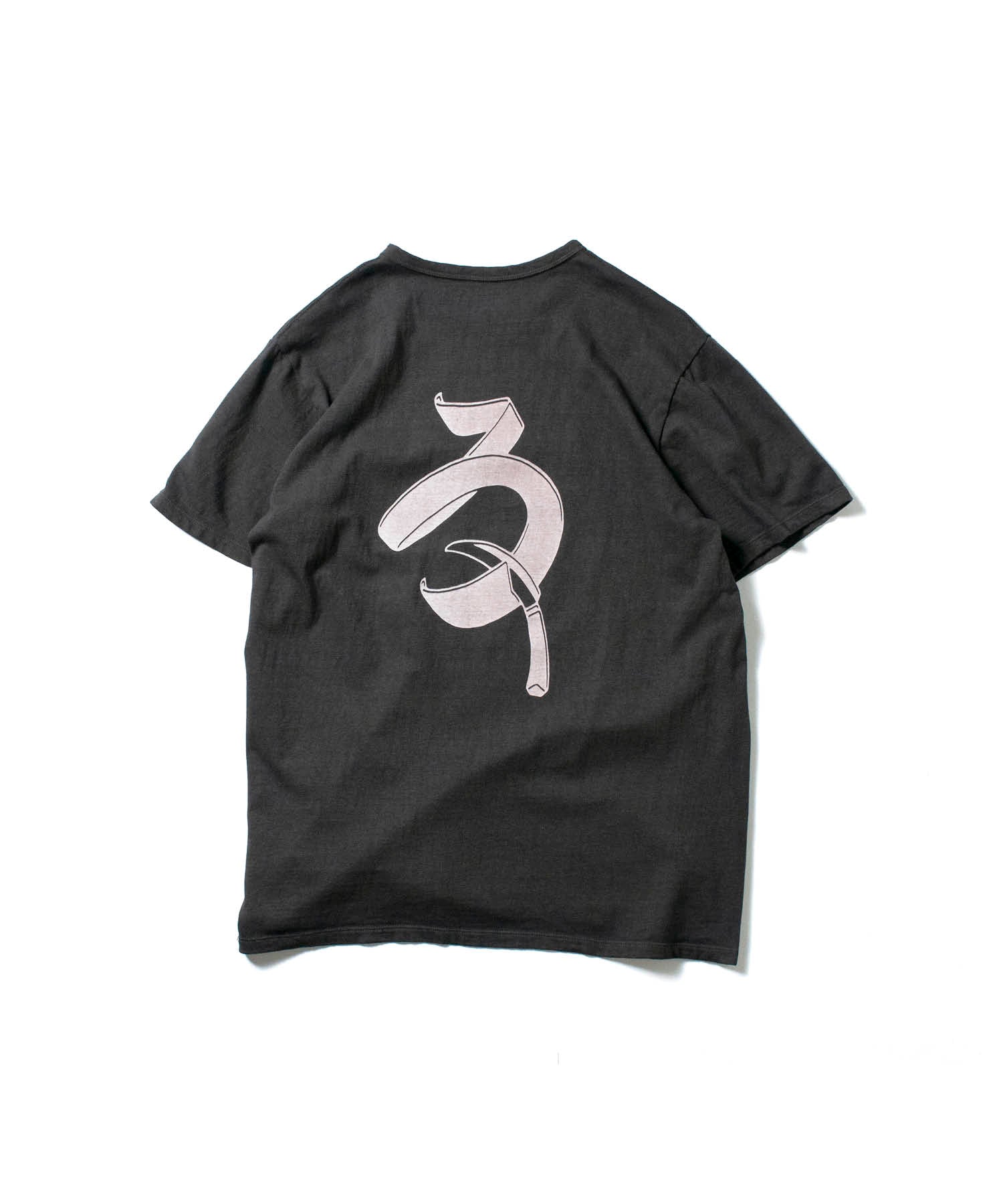 Recycle Organic Cotton Bamboo Charcoal Dye Pocket Tee - Rowokaru | リサイクルオーガニックコットン 竹炭染めポケットTシャツ | ボタニカルダイ | 草木染め