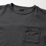 Recycle Organic Cotton Bamboo Charcoal Dye Pocket Tee - Rowokaru | リサイクルオーガニックコットン 竹炭染めポケットTシャツ | ボタニカルダイ | 草木染め