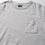Recycle Organic Cotton Bamboo Charcoal Dye Pocket Tee - Rowokaru | リサイクルオーガニックコットン 竹炭染めポケットTシャツ | ボタニカルダイ | 草木染め