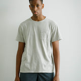 Recycle Organic Cotton Bamboo Charcoal Dye Pocket Tee | リサイクルオーガニックコットン 竹炭染めポケットTシャツ | ボタニカルダイ | 草木染め