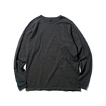 Recycle Organic Cotton Bamboo Charcoal Dye Raglan Sleeve | リサイクルオーガニックコットン竹炭染めラグランスリーブ | 吊り編み | 草木染め