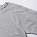 Recycle Organic Cotton Bamboo Charcoal Dye Raglan Sleeve | リサイクルオーガニックコットン竹炭染めラグランスリーブ | 吊り編み | 草木染め