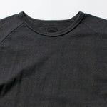 Recycle Organic Cotton Bamboo Charcoal Dye Raglan Sleeve | リサイクルオーガニックコットン竹炭染めラグランスリーブ | 吊り編み | 草木染め