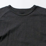 Recycle Organic Cotton Bamboo Charcoal Dye Raglan Sleeve | リサイクルオーガニックコットン竹炭染めラグランスリーブ | 吊り編み | 草木染め