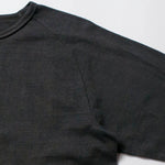 Recycle Organic Cotton Bamboo Charcoal Dye Raglan Sleeve | リサイクルオーガニックコットン竹炭染めラグランスリーブ | 吊り編み | 草木染め
