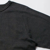 Recycle Organic Cotton Bamboo Charcoal Dye Raglan Sleeve | リサイクルオーガニックコットン竹炭染めラグランスリーブ | 吊り編み | 草木染め