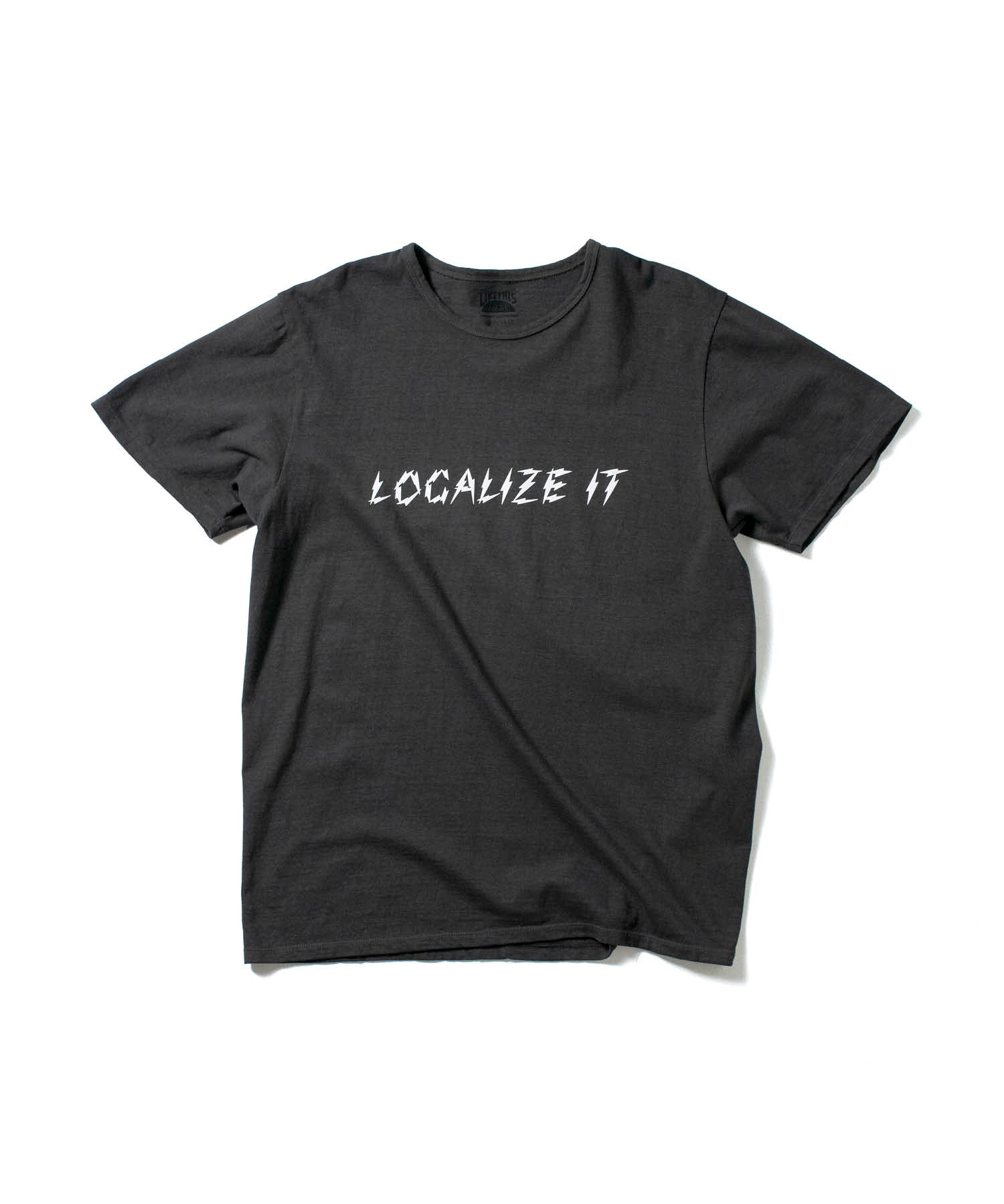 Recycle Organic Cotton Bamboo Charcoal Dye Tee - Localize It | リサイクルオーガニックコットン 竹炭染めTシャツ | KOSUKE MAKI