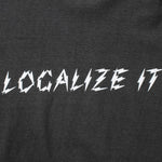 Recycle Organic Cotton Bamboo Charcoal Dye Tee - Localize It | リサイクルオーガニックコットン 竹炭染めTシャツ | KOSUKE MAKI