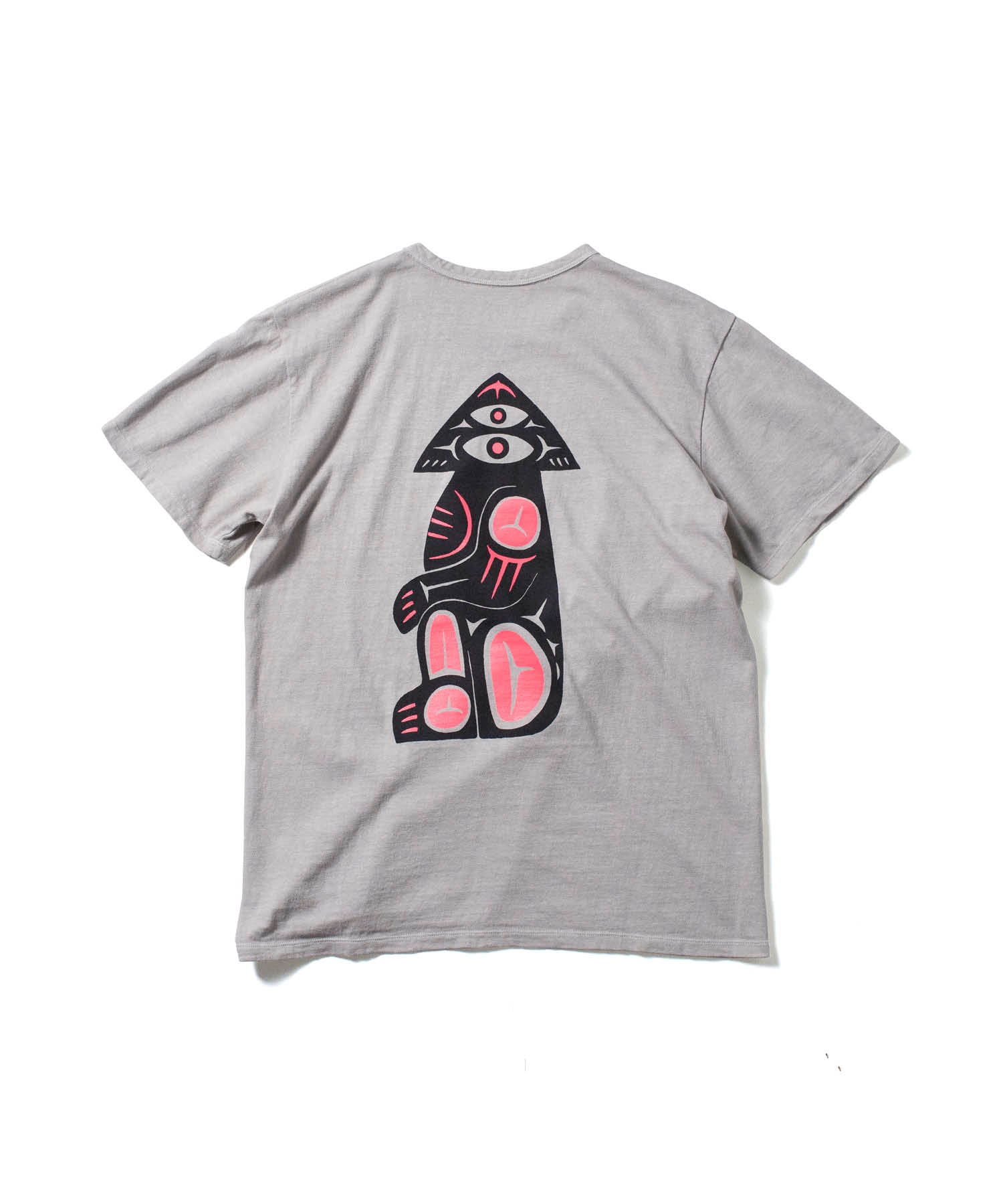 Recycle Organic Cotton Bamboo Charcoal Dye Tee - Motckun | リサイクルオーガニックコットン 竹炭染めTシャツ | ボタニカルダイ | 草木染め | MASASHI SHIMIZU