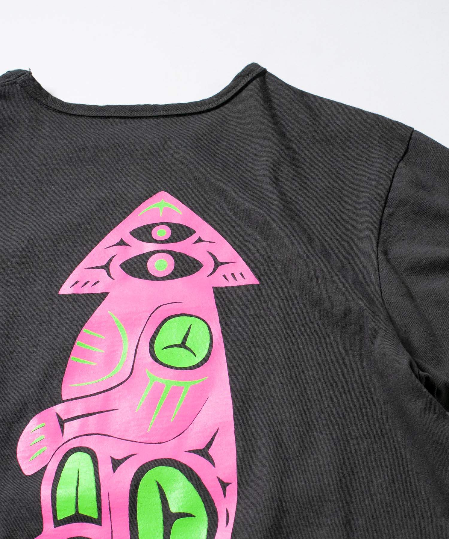 Recycle Organic Cotton Bamboo Charcoal Dye Tee - Motckun | リサイクルオーガニックコットン 竹炭染めTシャツ | ボタニカルダイ | 草木染め | MASASHI SHIMIZU