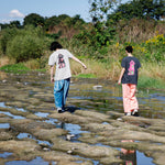 Recycle Organic Cotton Bamboo Charcoal Dye Tee - Motckun | リサイクルオーガニックコットン 竹炭染めTシャツ | ボタニカルダイ | 草木染め | MASASHI SHIMIZU