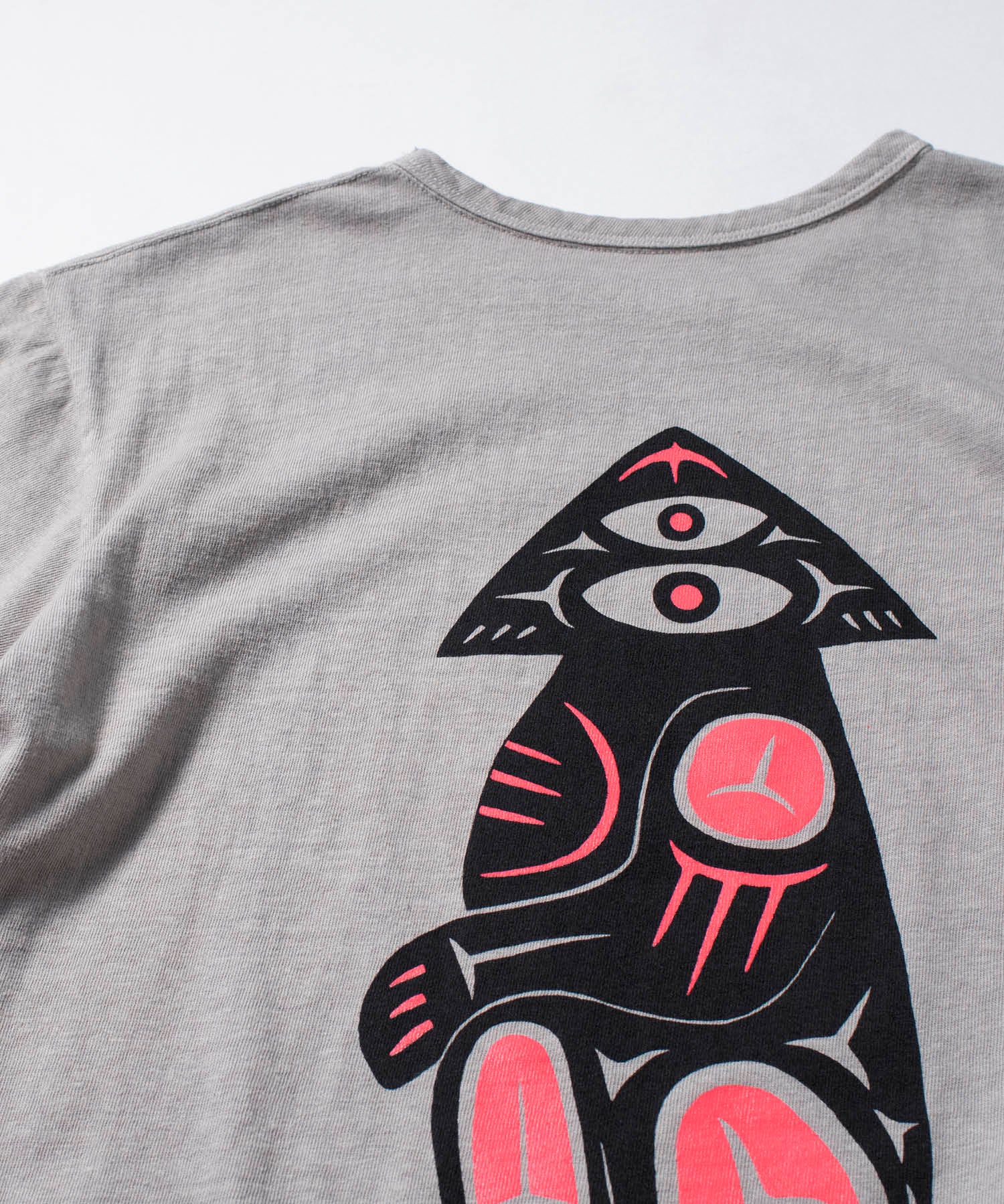 Recycle Organic Cotton Bamboo Charcoal Dye Tee - Motckun | リサイクルオーガニックコットン 竹炭染めTシャツ | ボタニカルダイ | 草木染め | MASASHI SHIMIZU