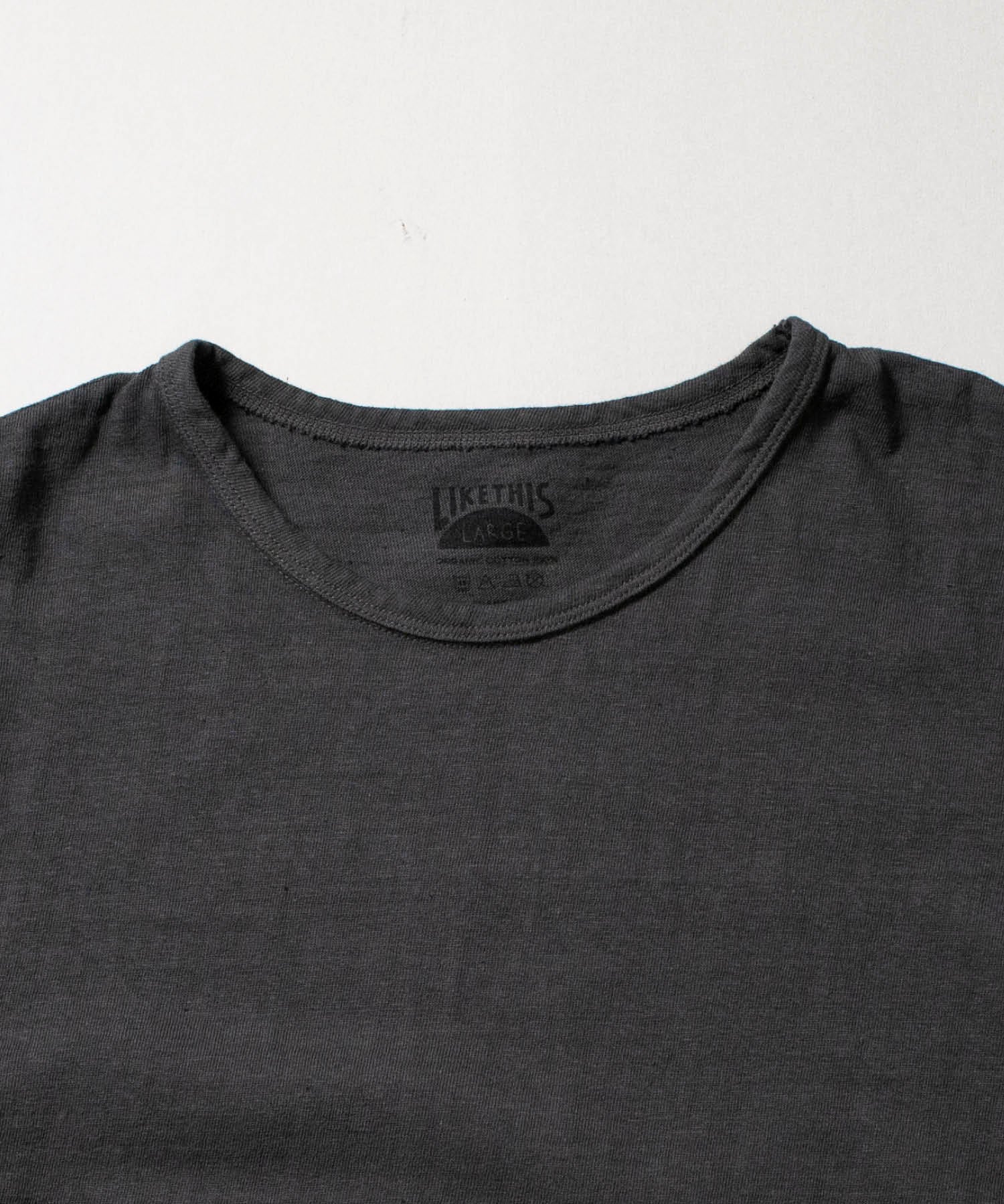 Recycle Organic Cotton Bamboo Charcoal Dye Tee | リサイクルオーガニックコットン 竹炭染めTシャツ | ボタニカルダイ | 草木染め