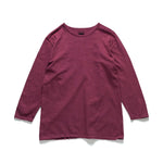 Recycle Organic Cotton Bayberry Dye 4/5 Sleeve | リサイクルオーガニックコットンヤマモモ染め4/5スリーブ | 吊り編み | 草木染め