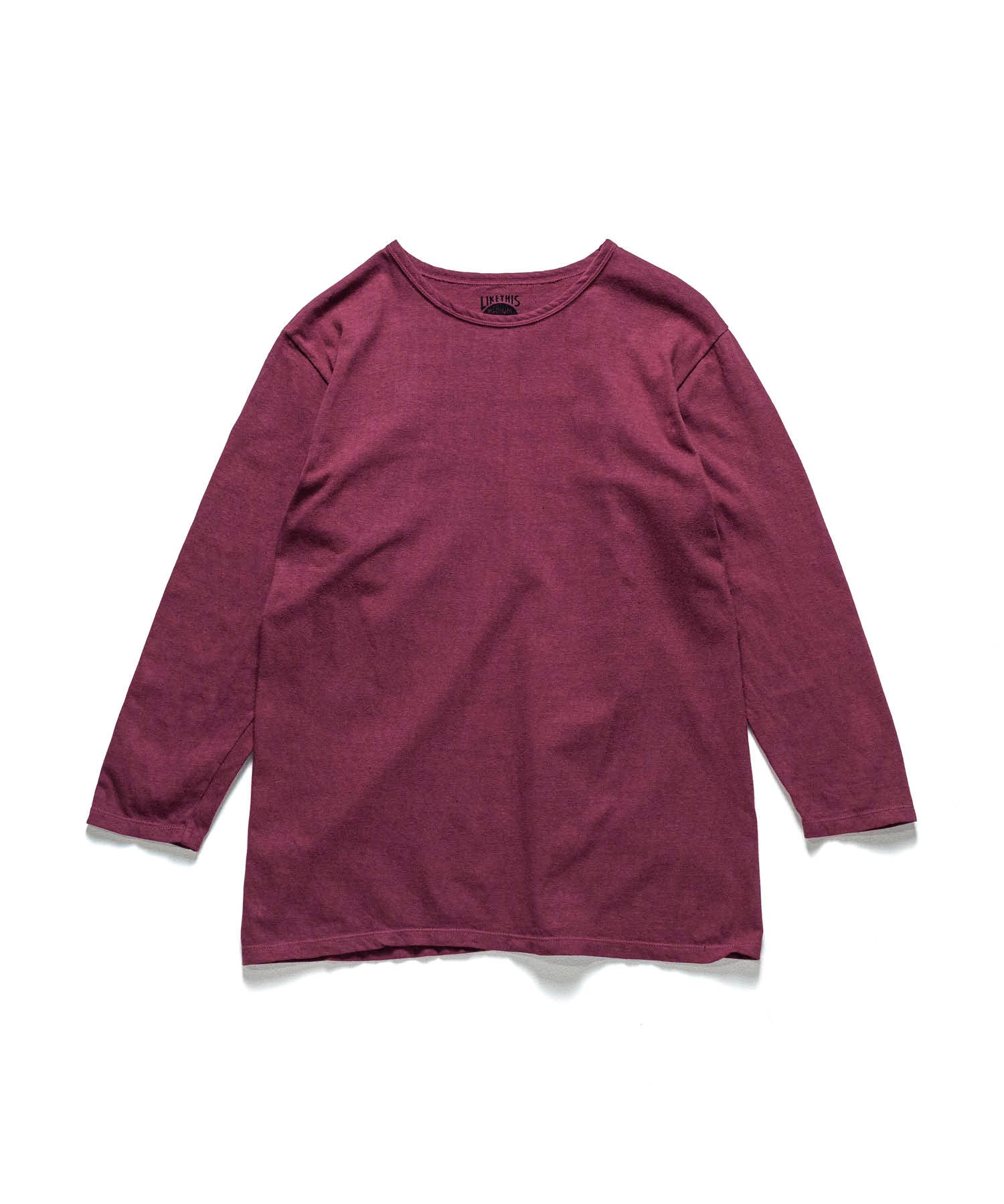 Recycle Organic Cotton Bayberry Dye 4/5 Sleeve | リサイクルオーガニックコットンヤマモモ染め4/5スリーブ | 吊り編み | 草木染め