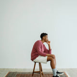 Recycle Organic Cotton Bayberry Dye 4/5 Sleeve | リサイクルオーガニックコットンヤマモモ染め4/5スリーブ | 吊り編み | 草木染め