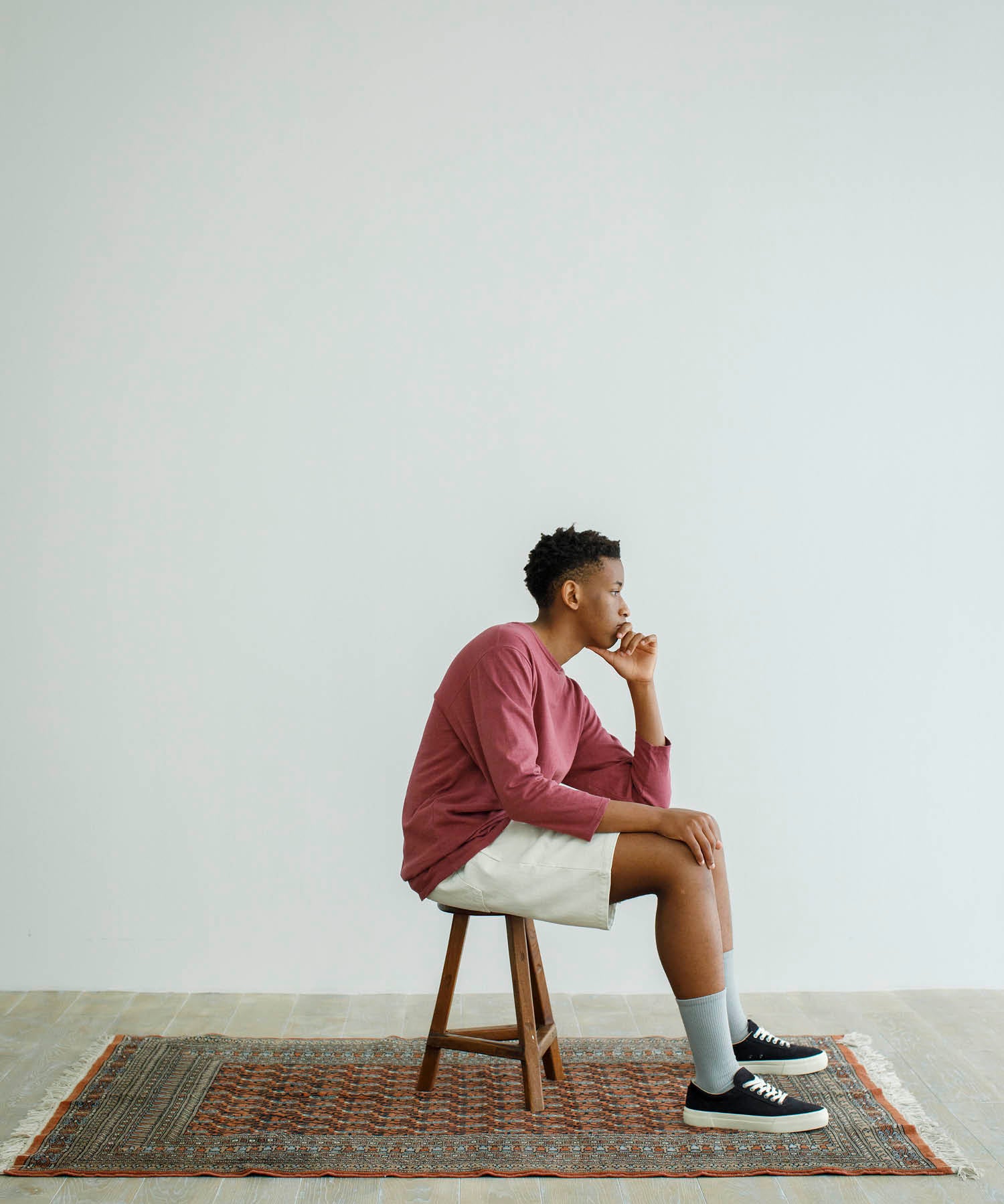 Recycle Organic Cotton Bayberry Dye 4/5 Sleeve | リサイクルオーガニックコットンヤマモモ染め4/5スリーブ | 吊り編み | 草木染め