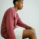 Recycle Organic Cotton Bayberry Dye 4/5 Sleeve | リサイクルオーガニックコットンヤマモモ染め4/5スリーブ | 吊り編み | 草木染め